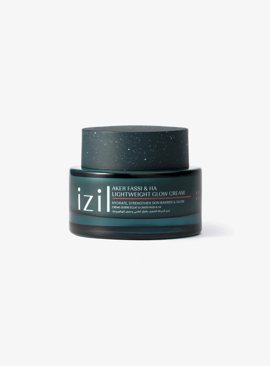 izil Aker Fassi & HA Lightweight Glow Cream 65 ml jar