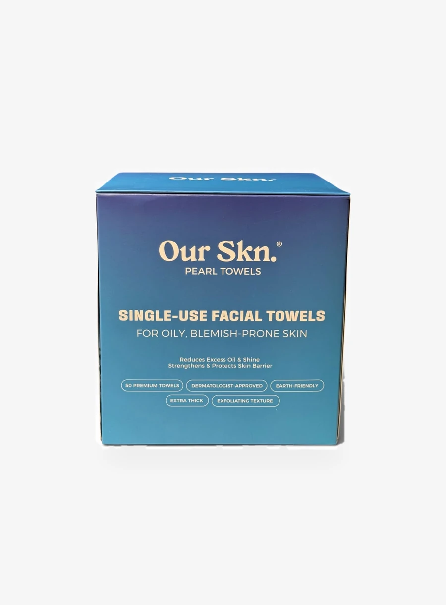 Our Skn Pearl Single-Use Facial Towels, box of 50