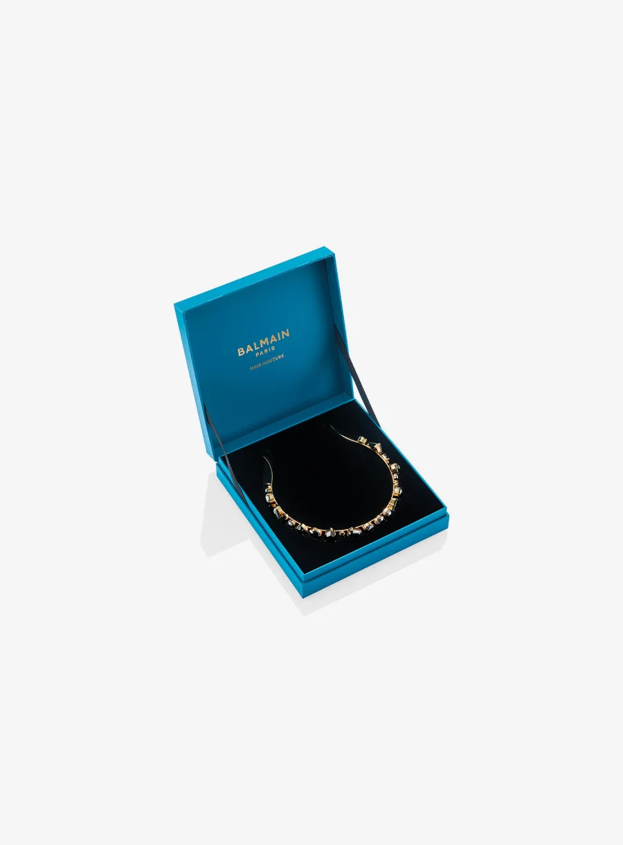Balmain Hair Limited Edition Midnight Black Headband – with box