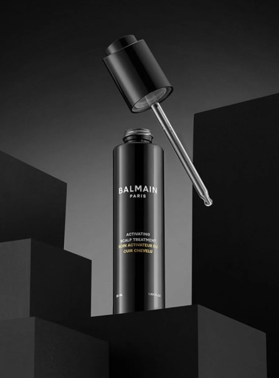 Balmain Hair Homme Activating Scalp Treatment – in use