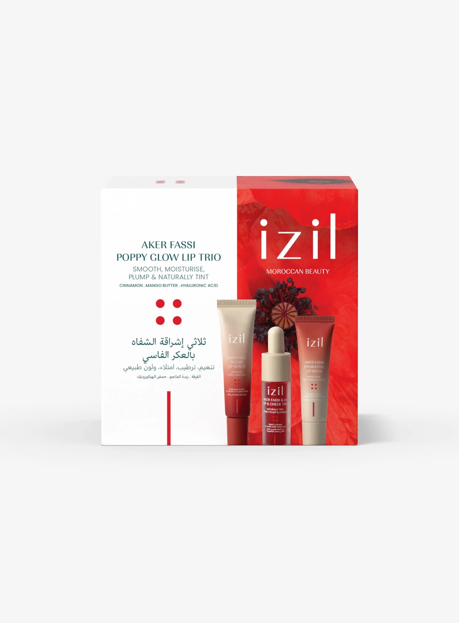 izil Aker Fassi Poppy Glow Lip Trio