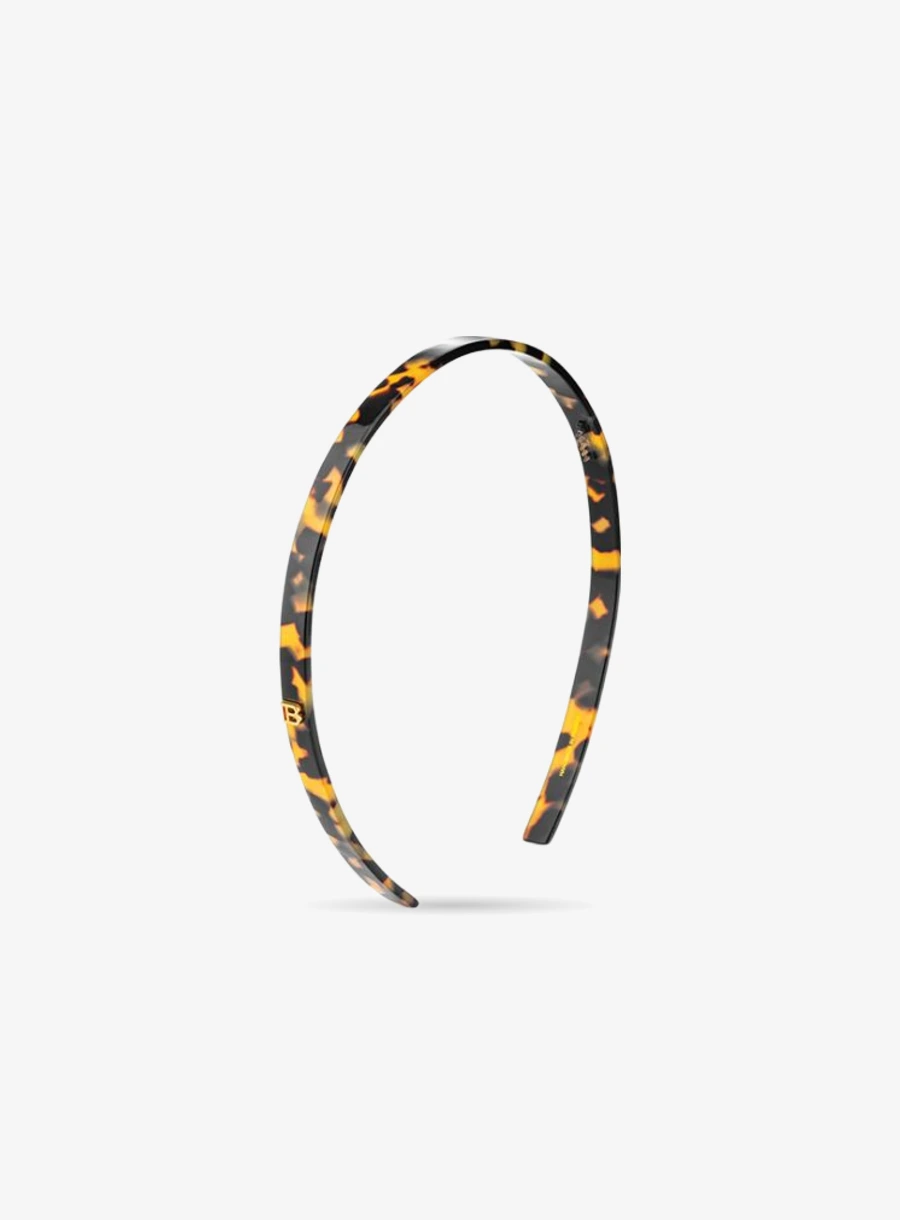 Balmain Hair Acetate Headband Tortoise Shell Small
