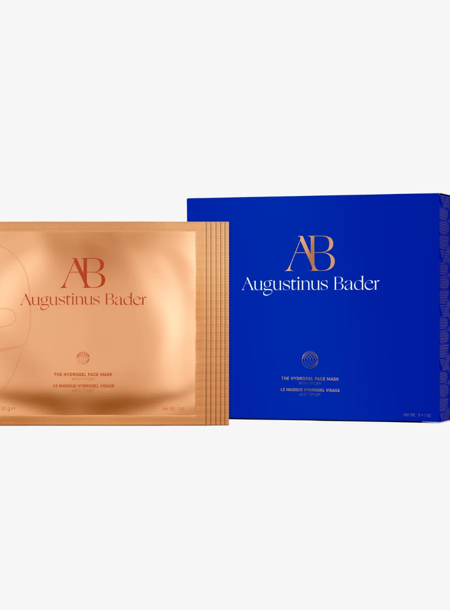 Augustinus Bader The Hydrogel Face Mask – in use