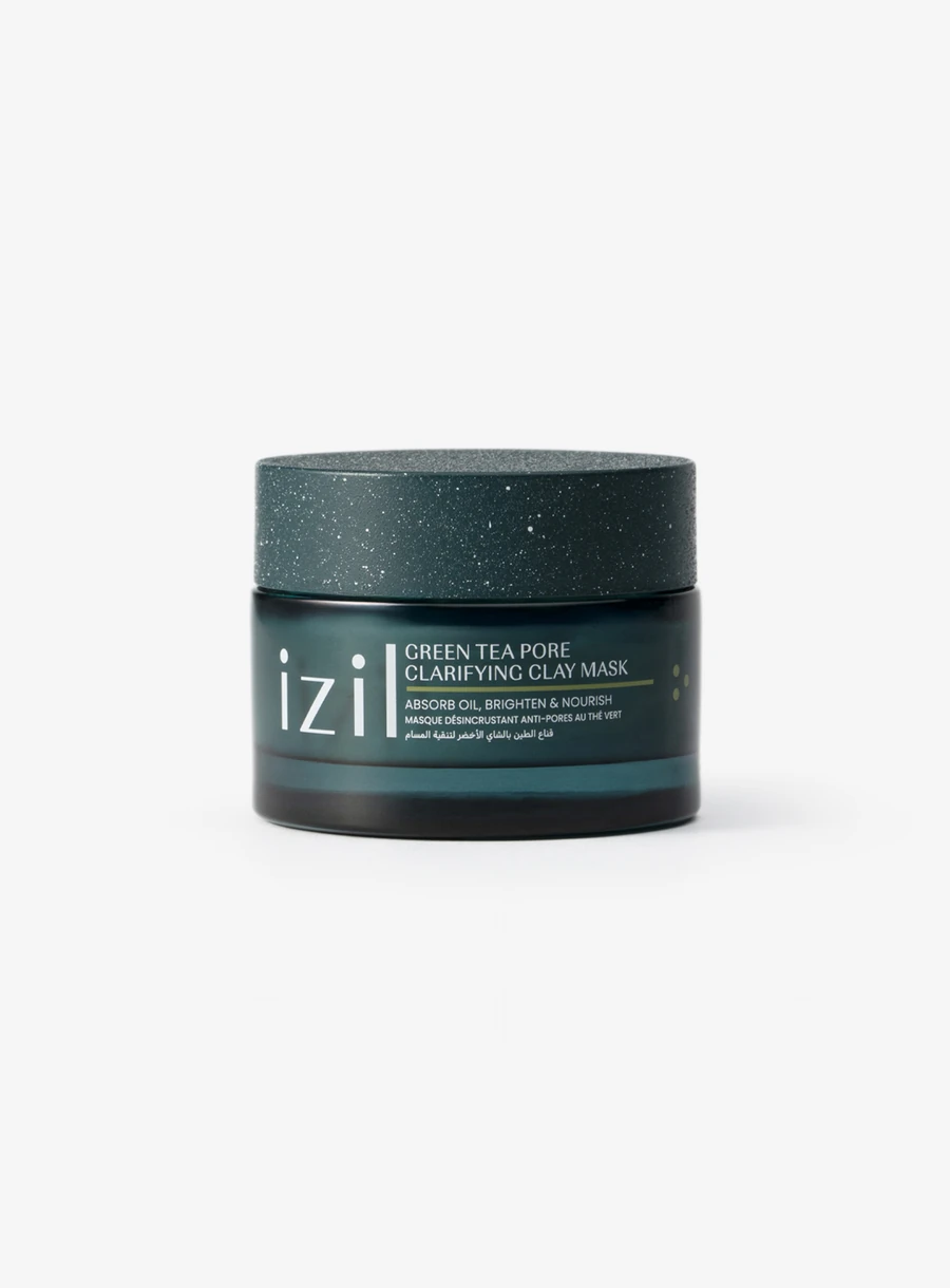izil Green Tea Pore-Clarifying Clay Mask 60 ml jar