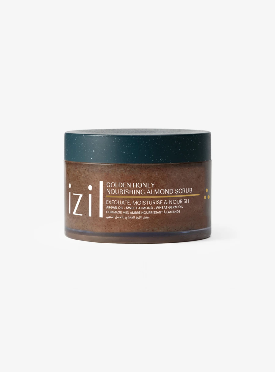 izil Golden Honey Nourishing Almond Scrub 210 g jar