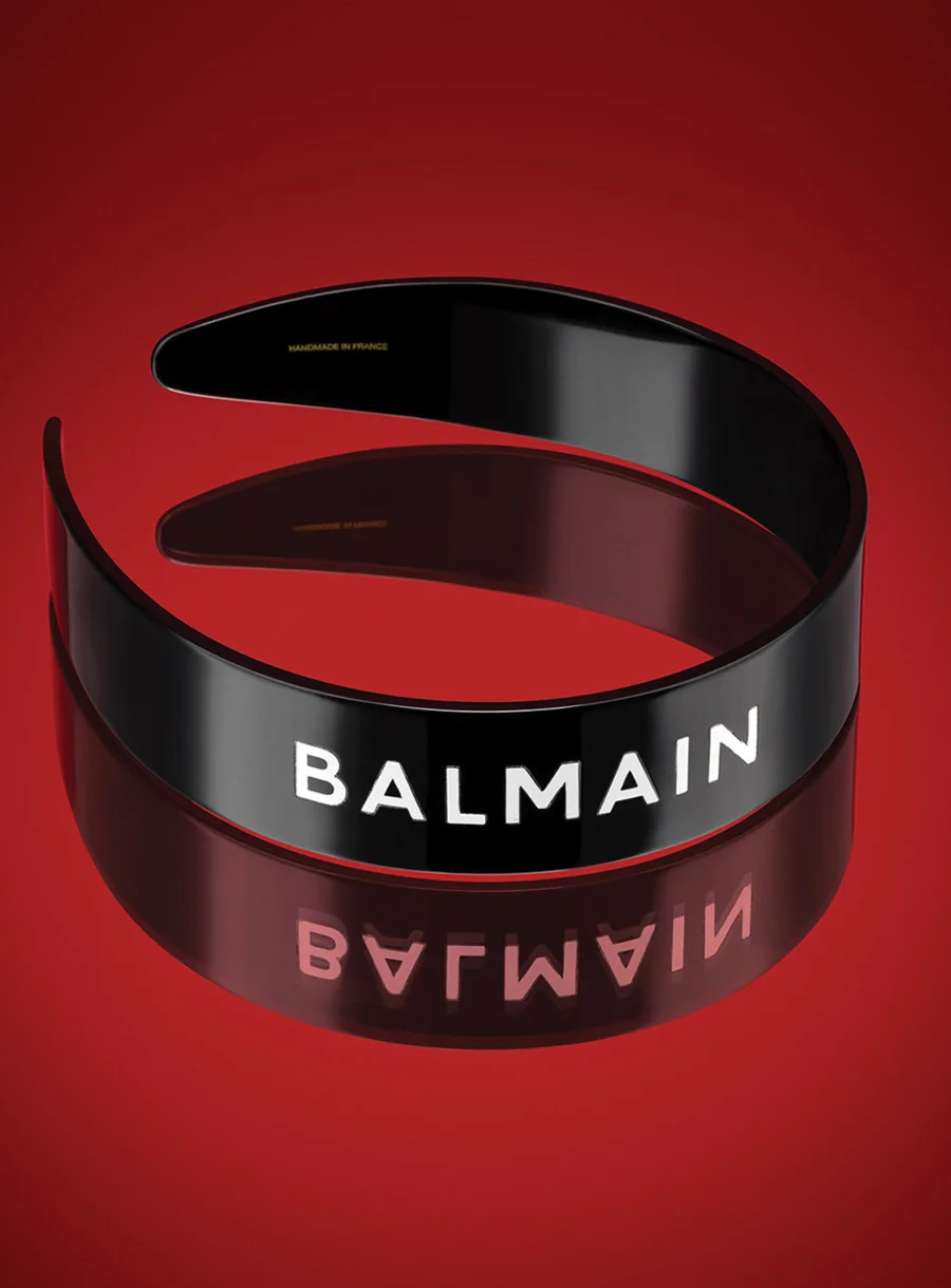 Balmain Hair Locks of Love Acetate Headband Large – in use