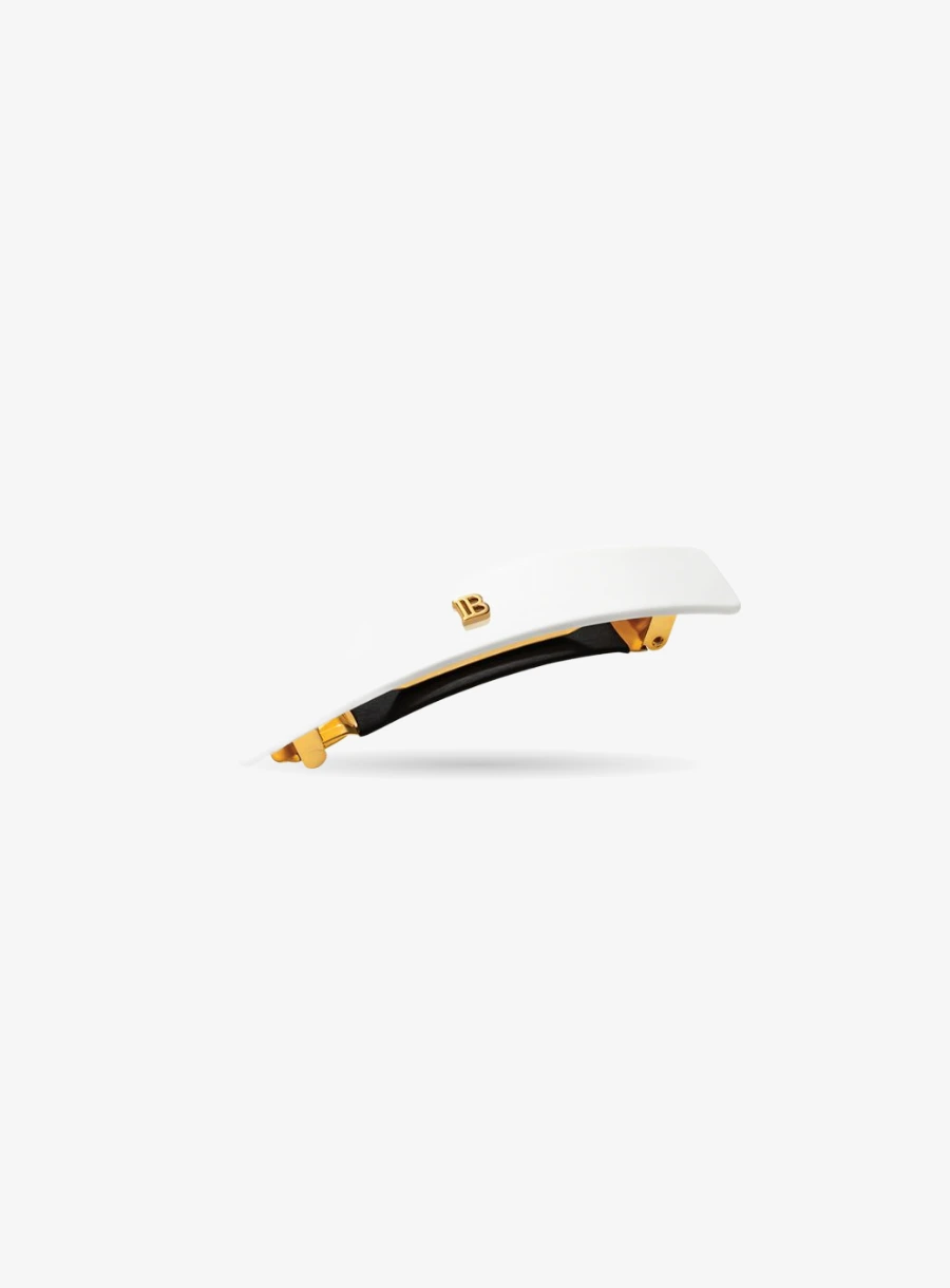Balmain Hair Barrette pour Cheveux Medium White
