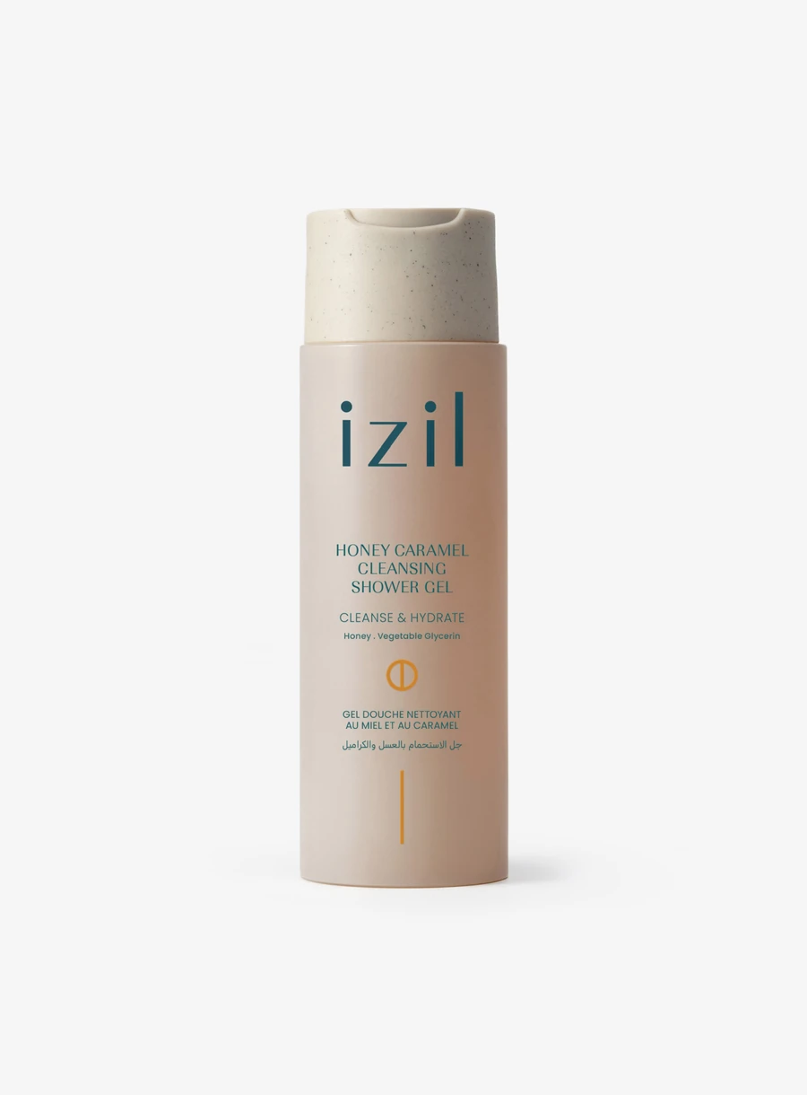 izil Honey Caramel Cleansing Shower Gel 240 ml bottle