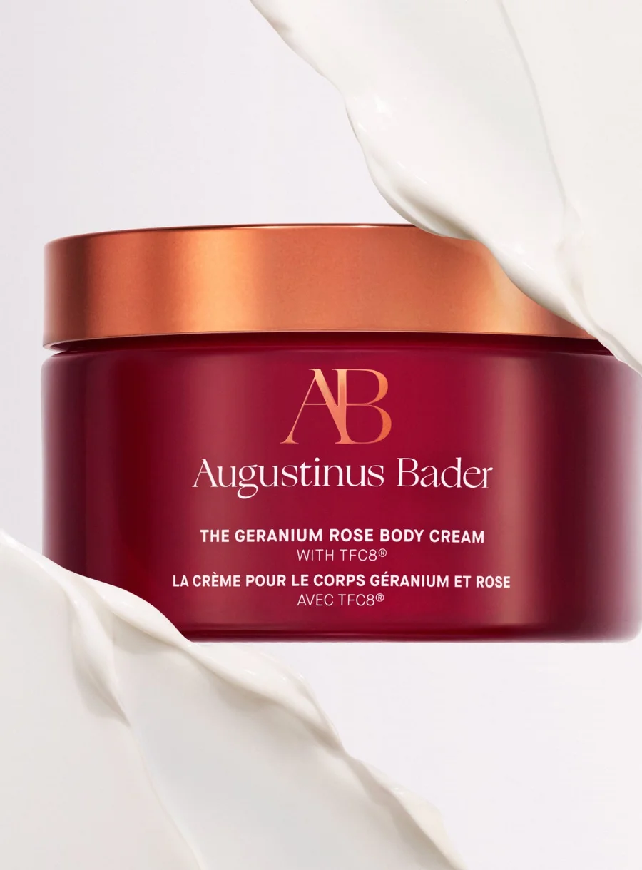 Augustinus Bader The Geranium Rose Body Cream – in use