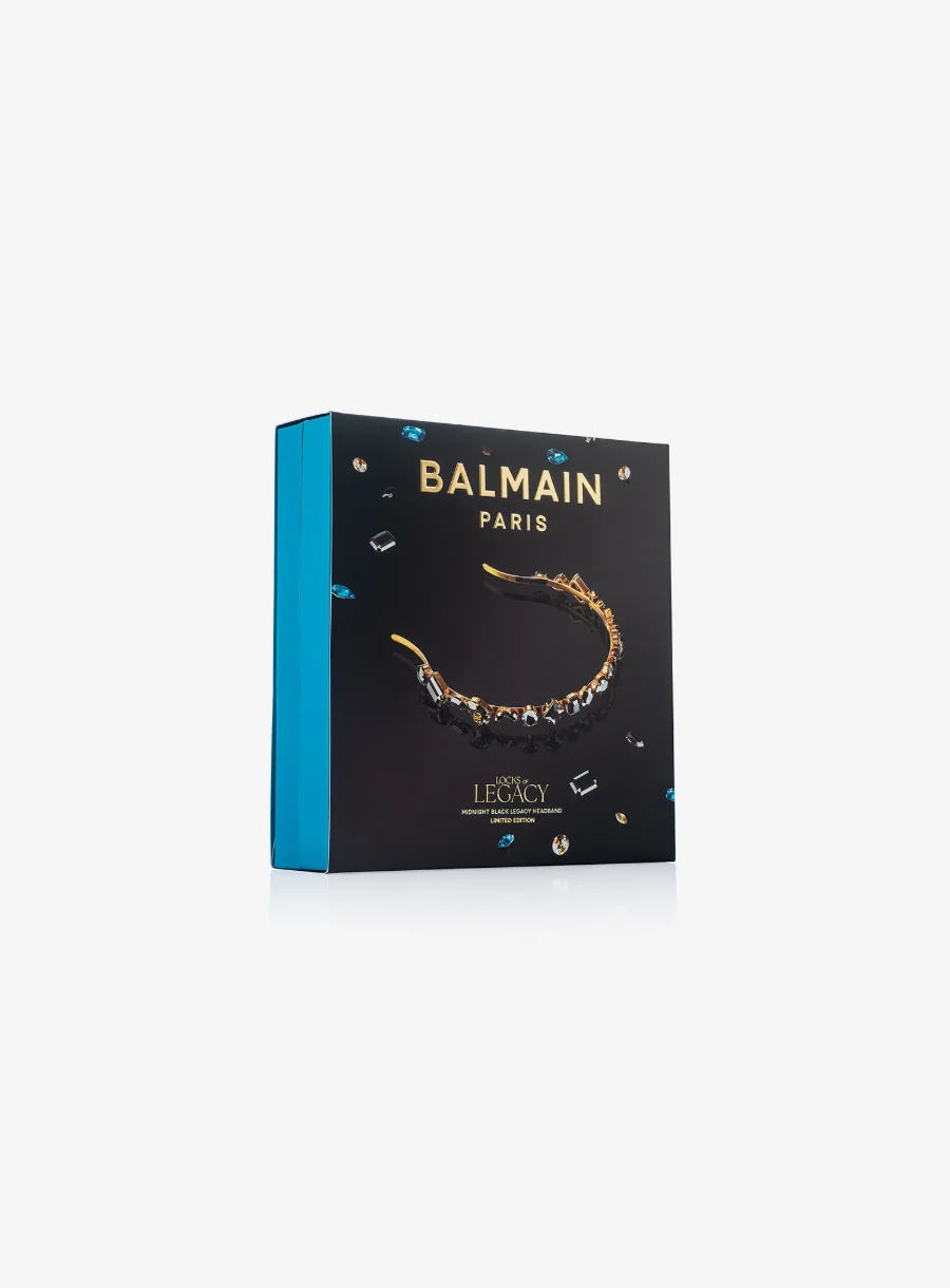Balmain Hair Limited Edition Midnight Black Headband – with box