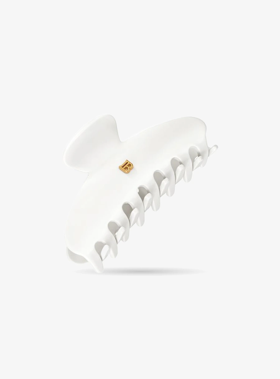 Balmain Hair Pince à Cheveux Medium White claw clip