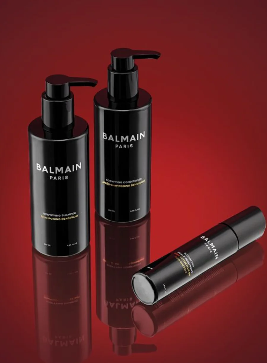 Balmain Hair Locks of Love Homme Gift Set – in use