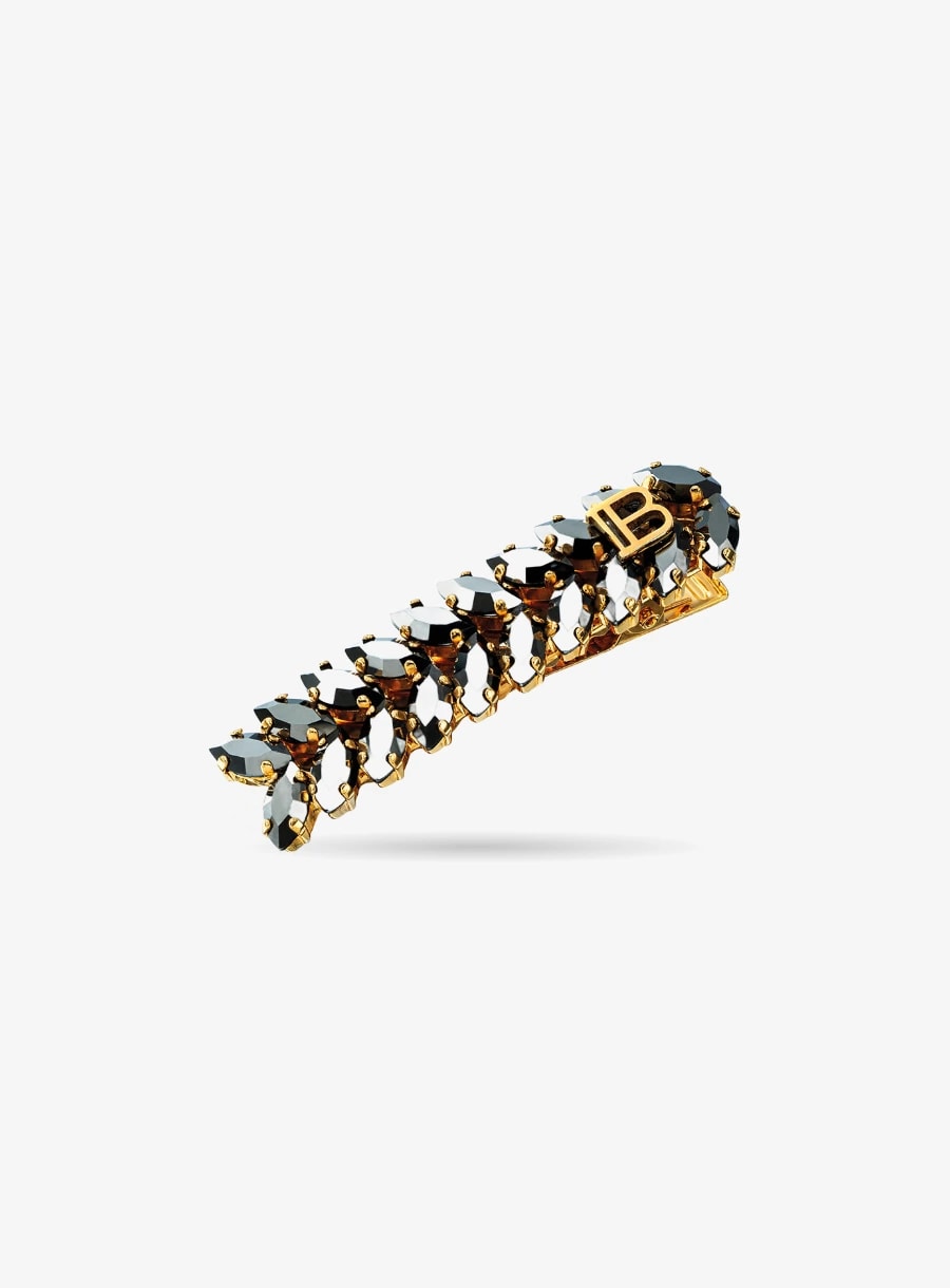 Balmain Hair Limited Edition Midnight Black Clip with glass stones