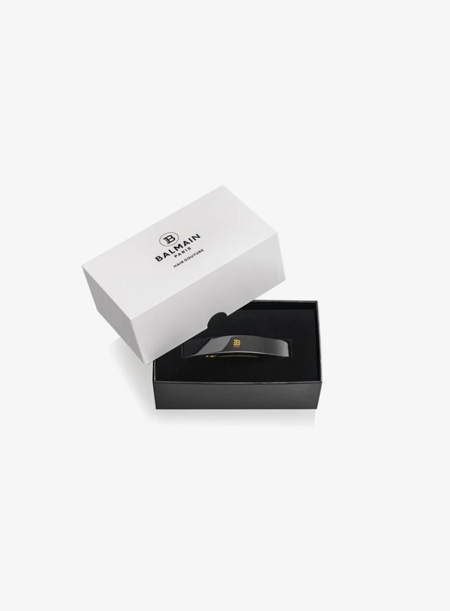 Balmain Hair Barrette pour Cheveux Medium Black – with box