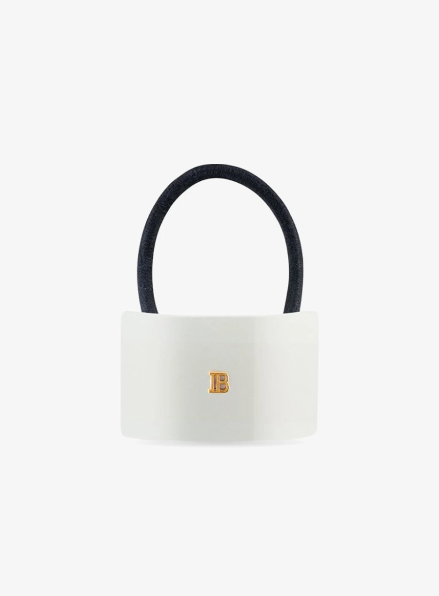 Balmain Hair Elastique pour Cheveux White