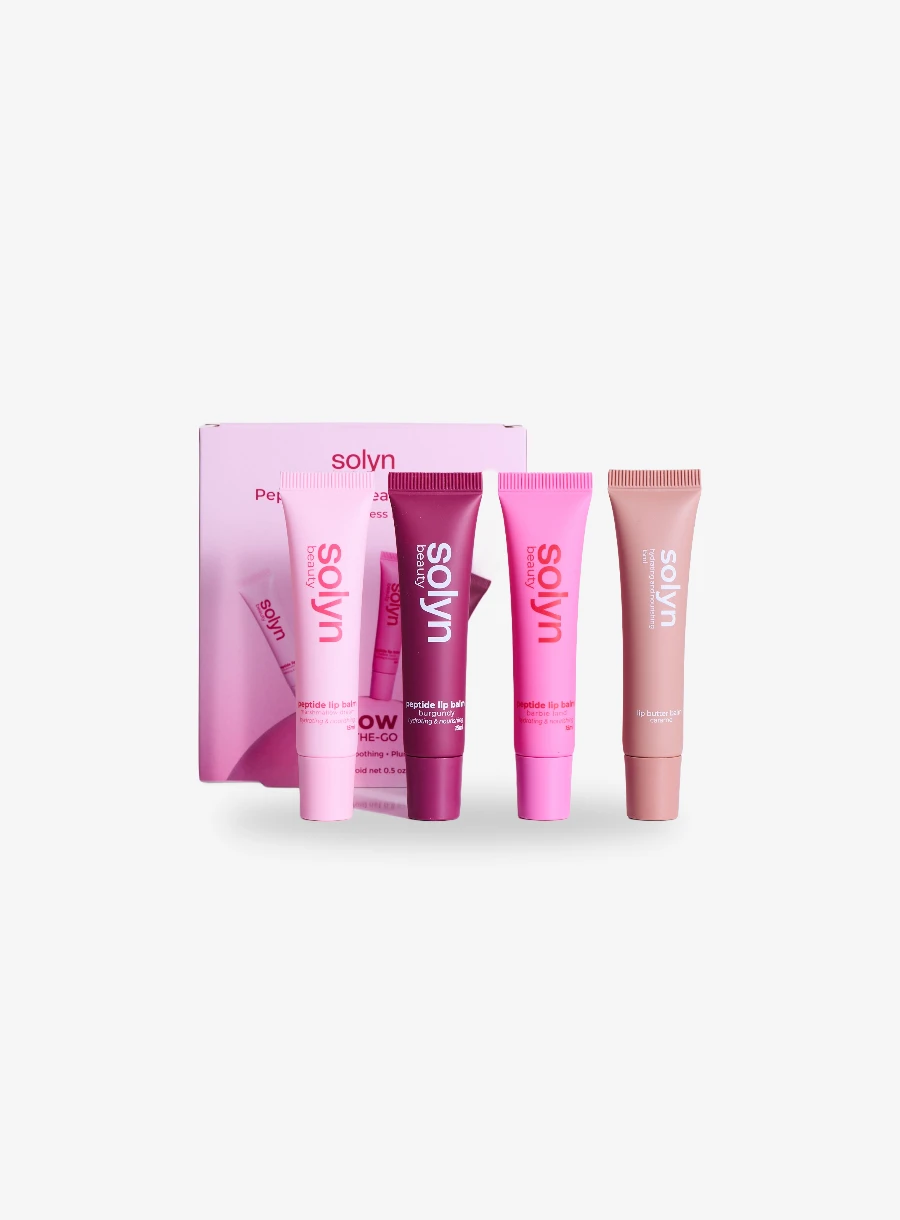 Solyn The Full Set, four 15 ml lip butter balm tubes
