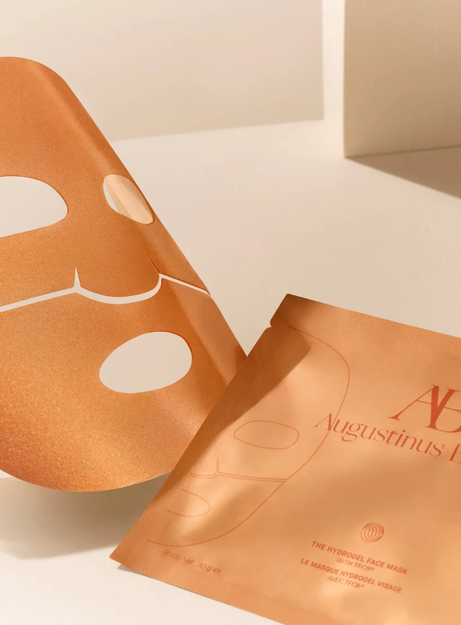 Augustinus Bader The Hydrogel Face Mask – in use