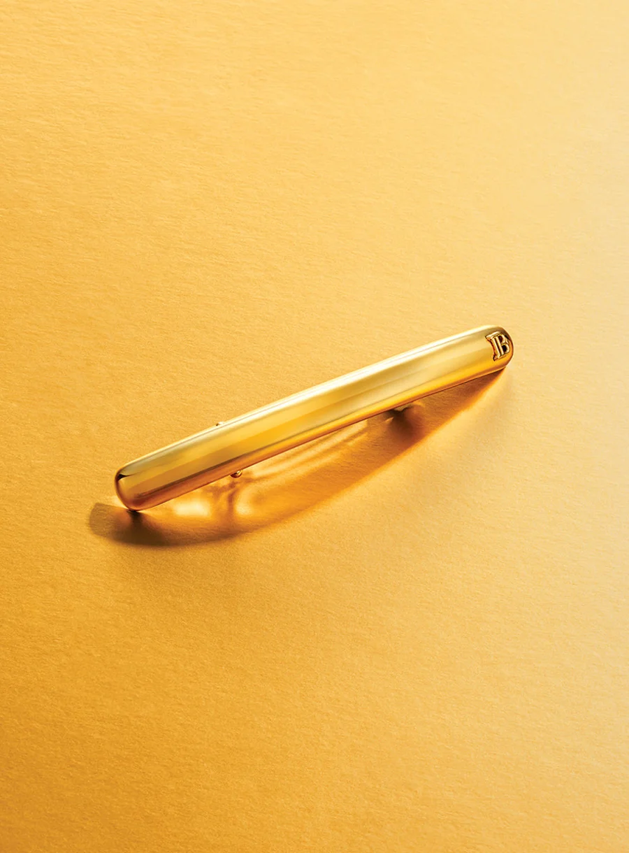 Balmain Hair Limited Edition Barrette Gold – in use