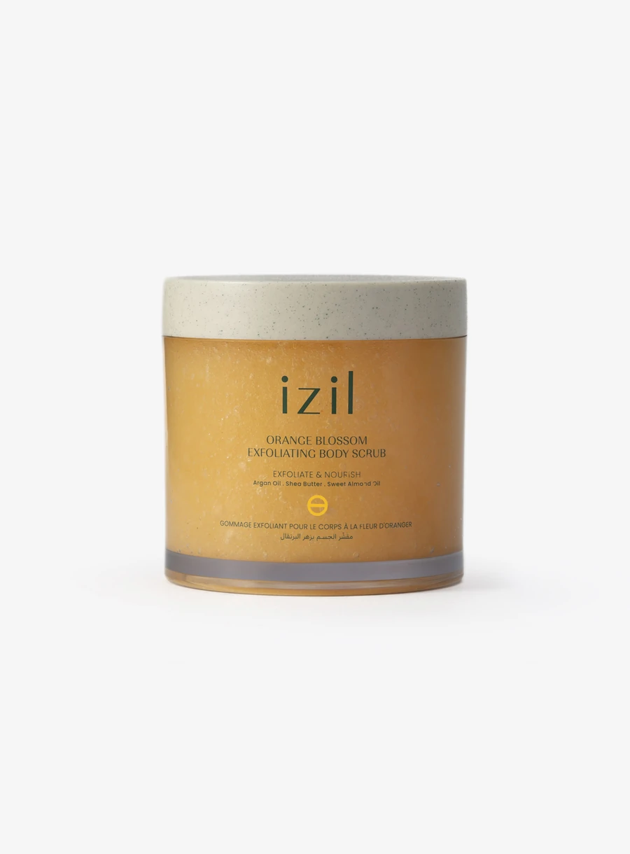 izil Orange Blossom Exfoliating Body Scrub 275 g jar