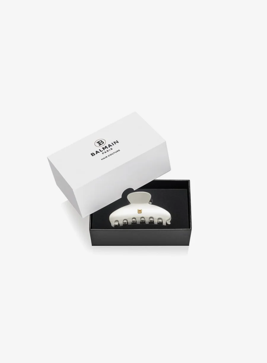 Balmain Hair Pince à Cheveux Medium White – with box