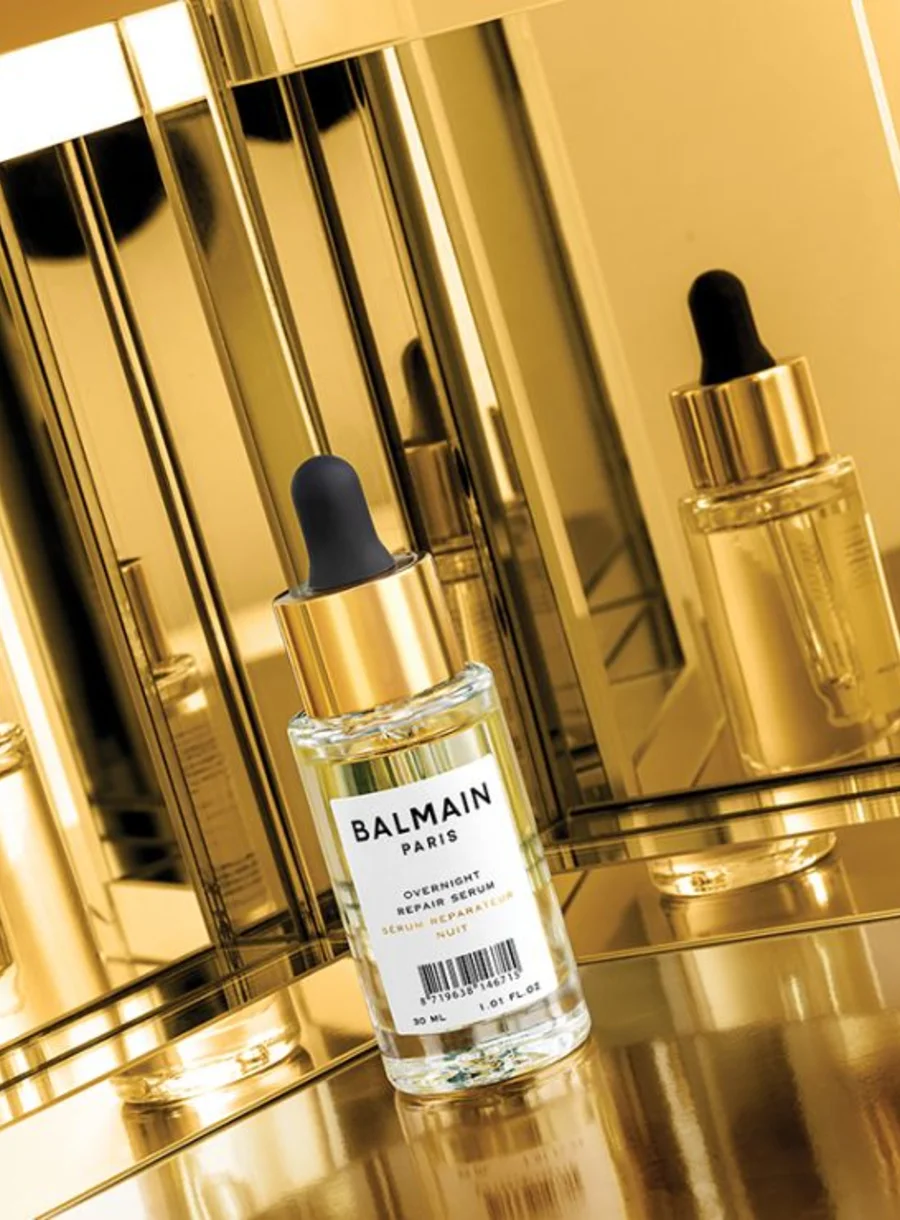 Balmain Hair Overnight Repair Serum – in use