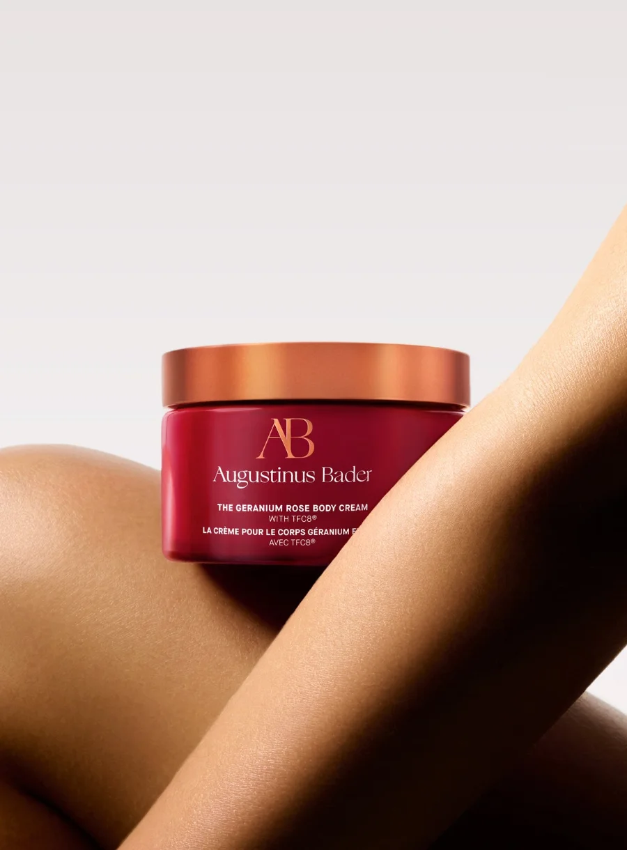 Augustinus Bader The Geranium Rose Body Cream – in use