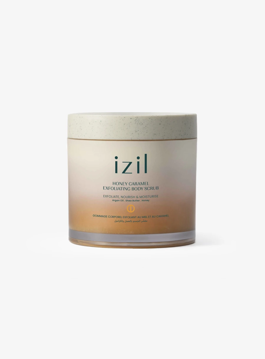 izil Honey Caramel Exfoliating Body Scrub 275 g jar