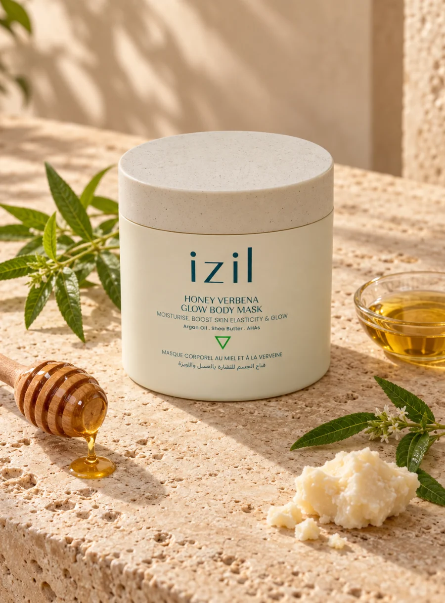 izil Honey Verbena Body Mask with honey, lemon verbena, argan oil and shea butter