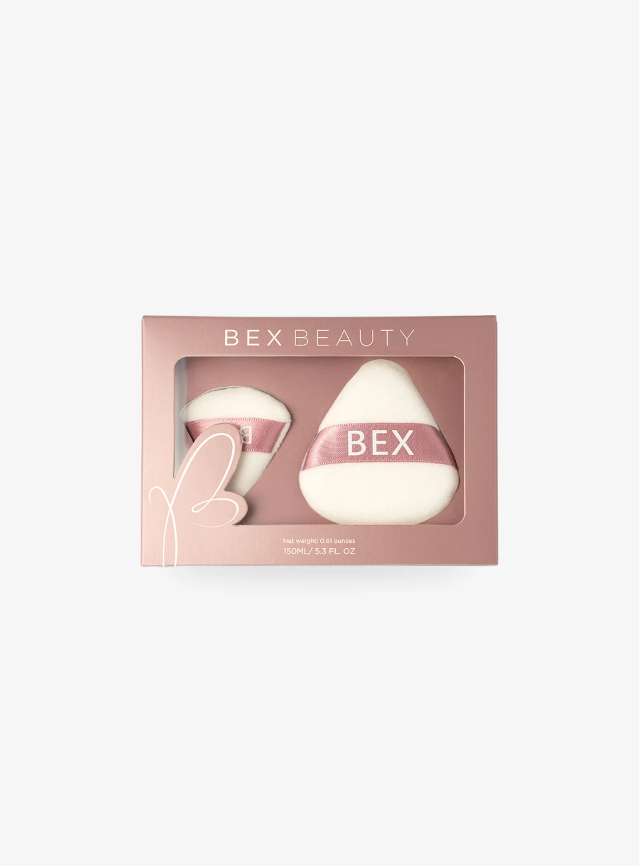 Bex Beauty Triangle Puffs set of 2 powder puffs