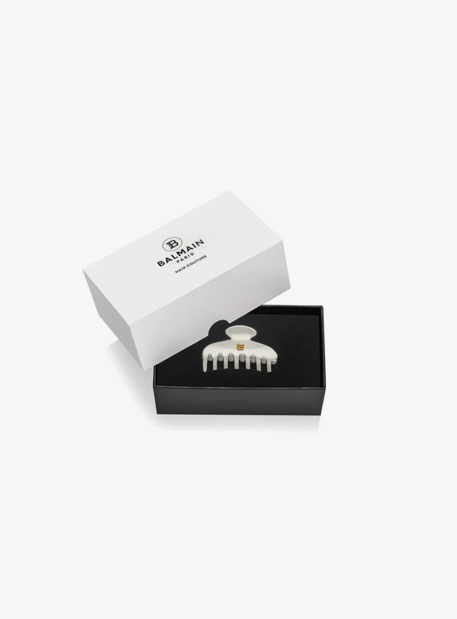 Balmain Hair Pince à Cheveux Small White – with box