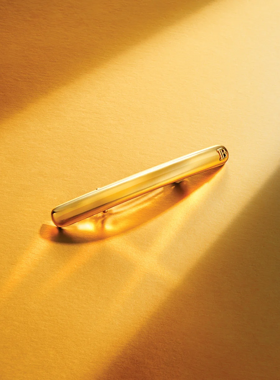 Balmain Hair Limited Edition Barrette Gold – in use